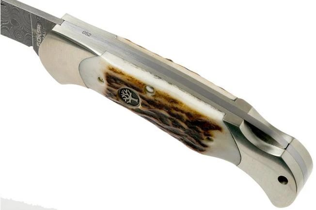 Böker Scout Spearpoint Stag Damascus 112201DAM Stag Horn, Pocket Knife 9 Böker Scout Spearpoint Stag Damascus 112201DAM Stag Horn, Pocket Knife - Image 7