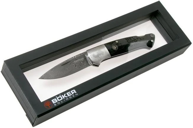 Böker Davis Hunter 116624DAM Steam Engine Damascus Pocket Knife 10 Böker Davis Hunter 116624DAM Steam Engine Damascus Pocket Knife - Image 8