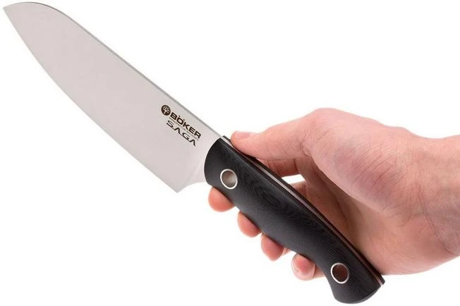 Böker 131266 Saga Santoku Knife 16 Cm, Blue Satin Finish 8 Böker 131266 Saga Santoku Knife 16 Cm, Blue Satin Finish - Image 6