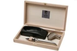 Claude Dozorme Laguiole Oyster Set, Polished Aluminium