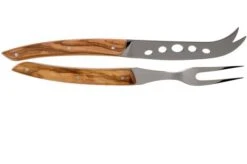 Claude Dozorme Cheese Knife Set Soft Cheese, Olive Wood -Knives and Tools Shop CD2 90 030 89 03 claude dozorme v202003
