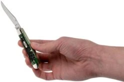 Case Mini Trapper Pocket Worn Bermuda Green Bone, Peach Seed Jig, 09772, 6207 SS Pocket Knife -Knives and Tools Shop CE09772 05 case