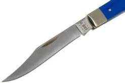 Case Slimline Trapper Blue G10 Smooth, 16746, 101048 SS Pocket Knife -Knives and Tools Shop CE16746 03 case
