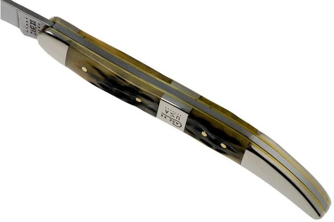 Case Medium Texas Toothpick, Tang Stamp Series, Peach Seed Jig, Olive Green Bone 21515, 610094 SS Pocket Knife 8 Case Medium Texas Toothpick, Tang Stamp Series, Peach Seed Jig, Olive Green Bone 21515, 610094 SS Pocket Knife - Image 6