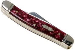 Case Medium Stockman Burgundy Smooth Kirinite, Fluted Bolsters, 23181, 10318 SS Pocket Knife -Knives and Tools Shop CE23181 04 case
