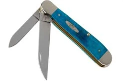 Case Copperhead Caribbean Blue Bone Sawcut, 25588, 6249W SS Pocket Knife