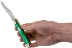 Case Trapper SparXX Green Pearl Kirinite Smooth, 27370, 10254 SS Pocket Knife -Knives and Tools Shop CE27370 05 case 1