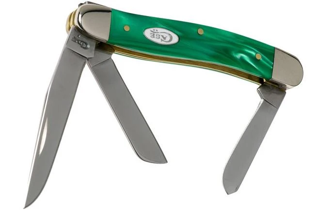 Case Medium Stockman SparXX Green Pearl Kirinite Smooth, 27373, 10318 SS Pocket Knife 3 Case Medium Stockman SparXX Green Pearl Kirinite Smooth, 27373, 10318 SS Pocket Knife