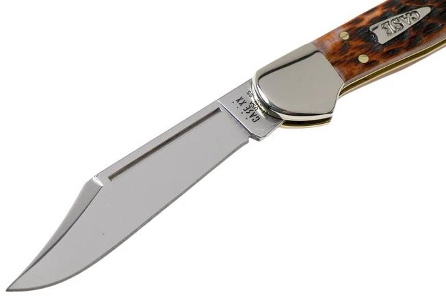 Case Mini Copperlock Brown Bone, Peach Seed Jig, 42655, 61749L SS Pocket Knife 5 Case Mini Copperlock Brown Bone, Peach Seed Jig, 42655, 61749L SS Pocket Knife - Image 3