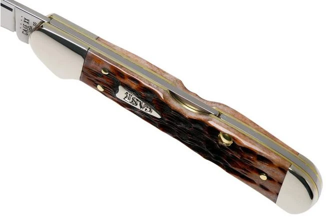Case Mini Copperlock Brown Bone, Peach Seed Jig, 42655, 61749L SS Pocket Knife 7 Case Mini Copperlock Brown Bone, Peach Seed Jig, 42655, 61749L SS Pocket Knife - Image 5