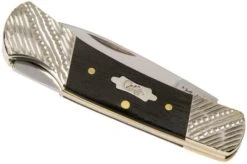 Case Lockback Ebony Wood, Worked Bolsters, 59672, 71225L SS Pocket Knife 12 Case Lockback Ebony Wood, Worked Bolsters, 59672, 71225L SS Pocket Knife -Knives and Tools Shop CE59672 04 case knives