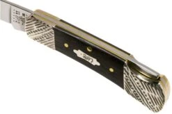 Case Lockback Ebony Wood, Worked Bolsters, 59672, 71225L SS Pocket Knife 14 Case Lockback Ebony Wood, Worked Bolsters, 59672, 71225L SS Pocket Knife -Knives and Tools Shop CE59672 06 case knives