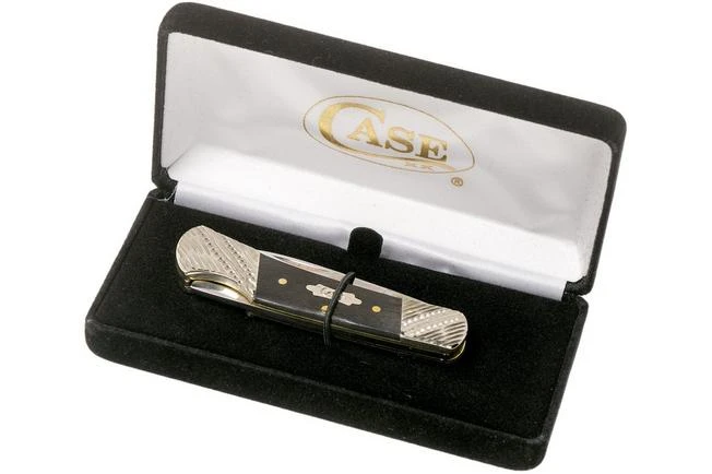 Case Lockback Ebony Wood, Worked Bolsters, 59672, 71225L SS Pocket Knife 9 Case Lockback Ebony Wood, Worked Bolsters, 59672, 71225L SS Pocket Knife - Image 7