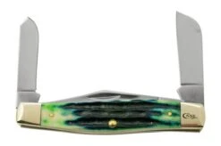 Case Jig Large Stockman, Hunter Green Bone, Deep Canyon, 75833, 6375 SS, Pocket Knife -Knives and Tools Shop CE75833 06 case