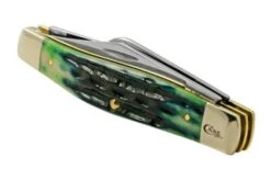 Case Jig Large Stockman, Hunter Green Bone, Deep Canyon, 75833, 6375 SS, Pocket Knife -Knives and Tools Shop CE75833 07 case