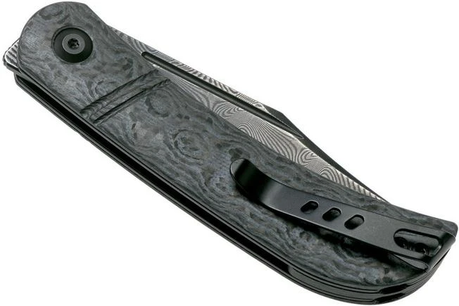 Civivi Appalachian Drifter C2015DS-1 Damascus, Grey G10 Rose Carbon Fibre Gentleman's Knife 6 Civivi Appalachian Drifter C2015DS-1 Damascus, Grey G10 Rose Carbon Fibre Gentleman's Knife - Image 4