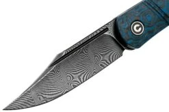 Civivi Appalachian Drifter C2015DS-2 Damascus, Blue G10 Rose Carbon Fibre Gentleman's Knife -Knives and Tools Shop CIC2015DS 2 03 civivi