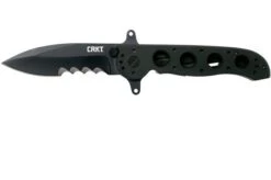 CRKT M21-12SFG Spear Spoint G10 Serrated Pocket Knife, Kit Carson Design
