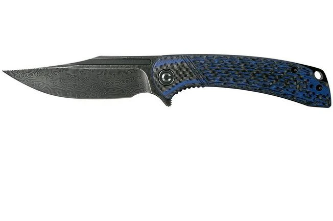 Civivi Dogma C2014DS-2 Damascus, Carbon Fibre & Blue G10 Pocket Knife 3 Civivi Dogma C2014DS-2 Damascus, Carbon Fibre & Blue G10 Pocket Knife