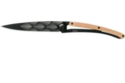 Deejo Tattoo Black 37g, Juniper Wood, Art Deco 1GB105 Pocket Knife