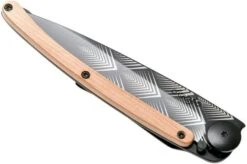 Deejo Tattoo Black 37g, Juniper Wood, Art Deco 1GB105 Pocket Knife -Knives and Tools Shop DJ1GB105 05 deejo