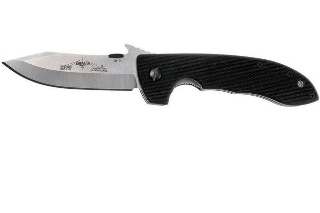 Emerson Mini CQC-8 Horseman Plain Edge, Stonewashed 3 Emerson Mini CQC-8 Horseman Plain Edge, Stonewashed