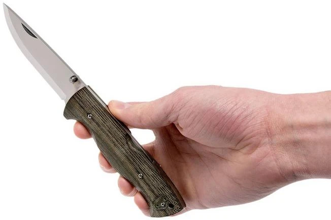 Brisa Borka 90 - N690 Scandi - Green Micarta-2850 10 Brisa Borka 90 - N690 Scandi - Green Micarta-2850 - Image 8