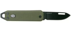The James Brand Elko Black + OD Green G10 KN117119-00 Pocket Knife -Knives and Tools Shop JAKN117119 00 02 the james brand
