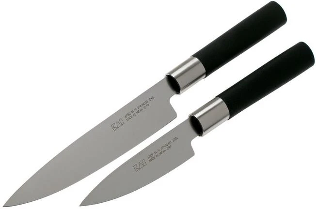 Kai Wasabi Black Two-piece Knife Set, Paring Knife And Utility Knife 5 Kai Wasabi Black Two-piece Knife Set, Paring Knife And Utility Knife - Image 3