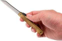 Higonokami Pocket Knife 7 Cm HIGO09, Blue Paper Steel, Messing 16 Higonokami Pocket Knife 7 Cm HIGO09, Blue Paper Steel, Messing -Knives and Tools Shop KT HIGO09 07 higonokami kt higo09 07
