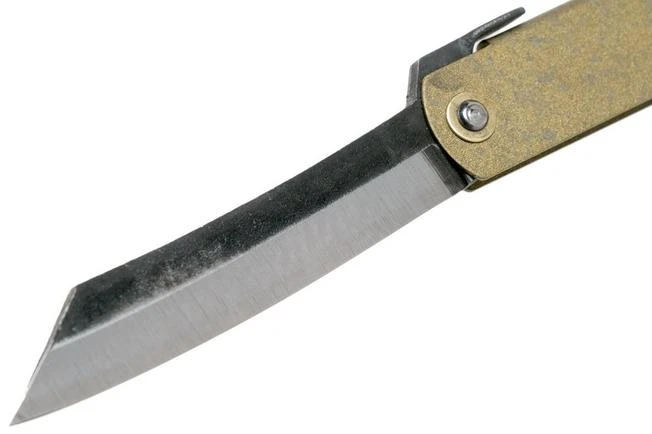 Higonokami Pocket Knife 7.3 Cm HIGOC1B, Blue Paper Steel, Bronze Finished Steel 5 Higonokami Pocket Knife 7.3 Cm HIGOC1B, Blue Paper Steel, Bronze Finished Steel - Image 3