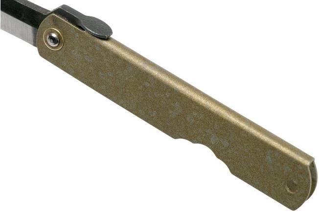 Higonokami Pocket Knife 7.3 Cm HIGOC1B, Blue Paper Steel, Bronze Finished Steel 8 Higonokami Pocket Knife 7.3 Cm HIGOC1B, Blue Paper Steel, Bronze Finished Steel - Image 6