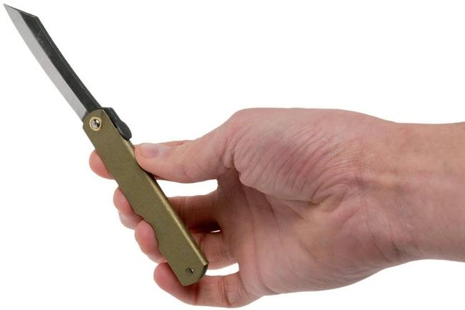 Higonokami Pocket Knife 7.3 Cm HIGOC1B, Blue Paper Steel, Bronze Finished Steel 9 Higonokami Pocket Knife 7.3 Cm HIGOC1B, Blue Paper Steel, Bronze Finished Steel - Image 7