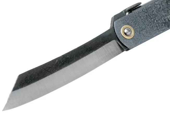 Higonokami Pocket Knife 7.3 Cm HIGOC3B, Blue Paper Steel, Grey Black Glitter 5 Higonokami Pocket Knife 7.3 Cm HIGOC3B, Blue Paper Steel, Grey Black Glitter - Image 3