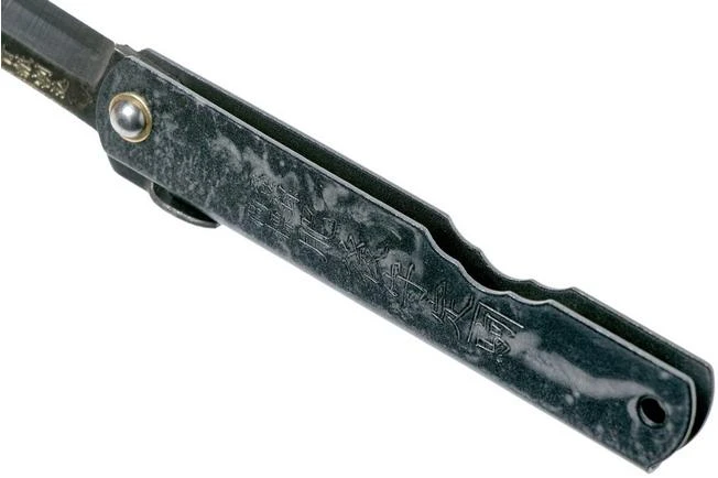 Higonokami Pocket Knife 7.3 Cm HIGOC3B, Blue Paper Steel, Grey Black Glitter 7 Higonokami Pocket Knife 7.3 Cm HIGOC3B, Blue Paper Steel, Grey Black Glitter - Image 5