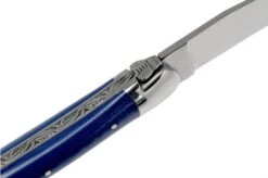 Forge De Laguiole 1211INTCBLEB 11cm, Blue Micarta, Laguiole Knife -Knives and Tools Shop LA1211INTCBLEB 06 forge de laguiole