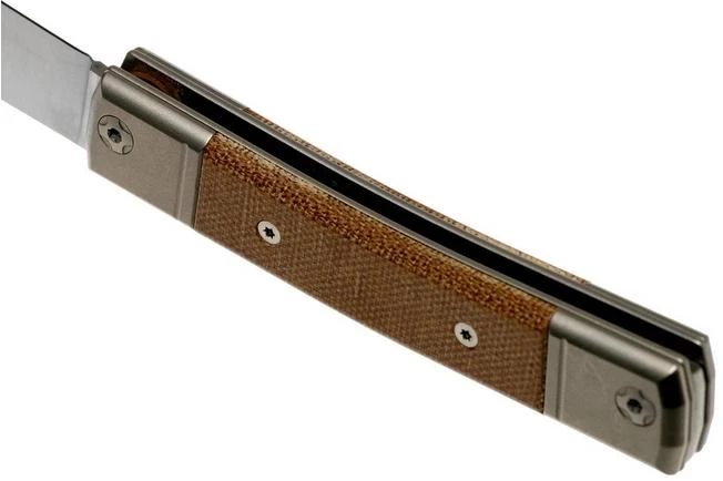 Lionsteel BestMan BM2 CVN Natural Canvas Micarta Slipjoint Pocket Knife 7 Lionsteel BestMan BM2 CVN Natural Canvas Micarta Slipjoint Pocket Knife - Image 5