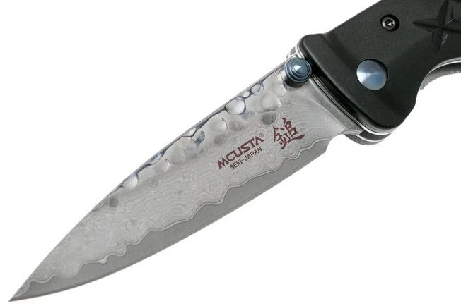 Mcusta MC-161D Fusion, Black, Handle/blade: Black Aluminium And Damascus 5 Mcusta MC-161D Fusion, Black, Handle/blade: Black Aluminium And Damascus - Image 3