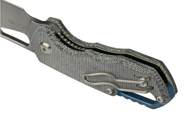 MKM Isonzo FX03M-3BC Clippoint M390, Black Canvas Micarta Pocket Knife, Jesper Voxnaes Design 8 MKM Isonzo FX03M-3BC Clippoint M390, Black Canvas Micarta Pocket Knife, Jesper Voxnaes Design - Image 6