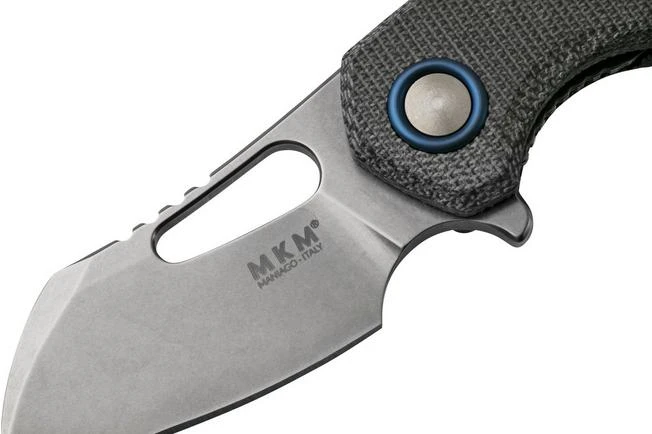 MKM Isonzo FX03M-3BC Clippoint M390, Black Canvas Micarta Pocket Knife, Jesper Voxnaes Design 9 MKM Isonzo FX03M-3BC Clippoint M390, Black Canvas Micarta Pocket Knife, Jesper Voxnaes Design - Image 7