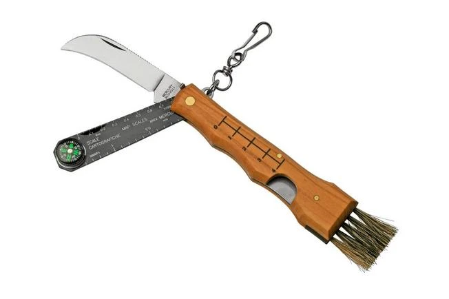 Mercury Mico 2 9M2UFC Olive Wood, Mushroom Knife With Compass 3 Mercury Mico 2 9M2UFC Olive Wood, Mushroom Knife With Compass