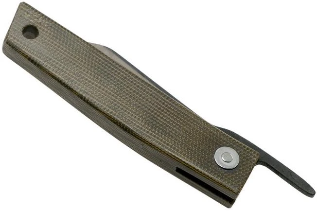 Ohta FK5 Higonokami-pocket Knife, Green Canvas Micarta 6 Ohta FK5 Higonokami-pocket Knife, Green Canvas Micarta - Image 4