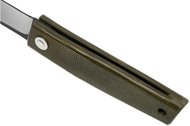 Ohta FK5 Higonokami-pocket Knife, Green Canvas Micarta 7 Ohta FK5 Higonokami-pocket Knife, Green Canvas Micarta - Image 5