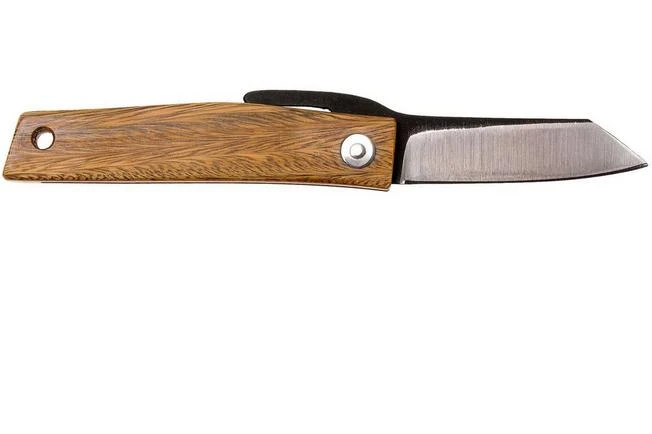 Ohta FK5 Higonokami-pocket Knife, Palo Santo Wood 4 Ohta FK5 Higonokami-pocket Knife, Palo Santo Wood - Image 2