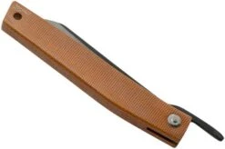 Ohta FK9 Higonokami-pocket Knife, Natural Canvas Micarta -Knives and Tools Shop OHTA OFF FK9 M N 04 ohta knives