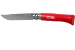 Opinel Pocket Knife No. 08RV Red, Stainless Steel, Blade Length 8.5 Cm