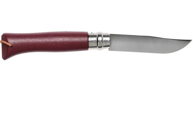 Opinel Trekking No. 08RV Pocket Knife, Burgundy 4 Opinel Trekking No. 08RV Pocket Knife, Burgundy - Image 2