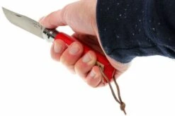 Opinel Trekking Pocket Knife No. 08, Red -Knives and Tools Shop OPT001705 05 opinel trekking opt001705 d5
