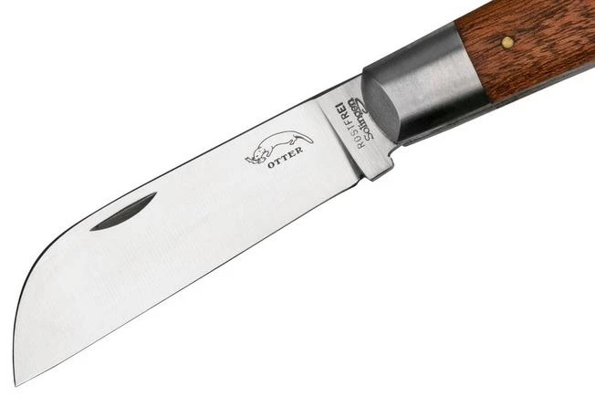 Otter Anchor Knife 173 R Large Stainless, Sapeli, Brass Anchor, Pocket Knife 5 Otter Anchor Knife 173 R Large Stainless, Sapeli, Brass Anchor, Pocket Knife - Image 3