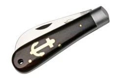Otter Anchor Knife 174 M.L. Small Carbon, Grenadilla, Brass Anchor, Pocket Knife -Knives and Tools Shop OR174ML 04 otter 1
